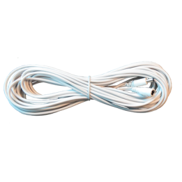Eupart voeding verlengkabel 12 meter wit (12V)