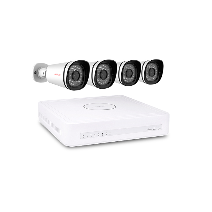 Foscam FN3108E-B4-1T 720P NVR Beveiligingssysteem
