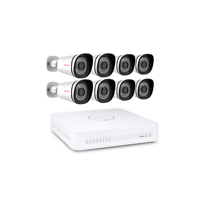 Système de sécurité Foscam FN3108E-B8-2T 720P NVR
