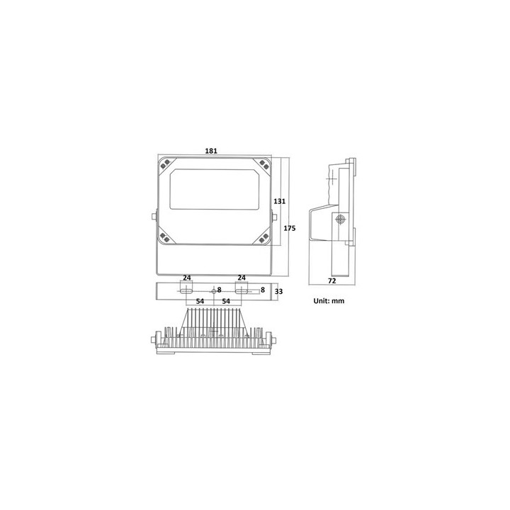 Euport S-SE6P-90-IR Infrarood schijnwerper 90°, POE — afbeelding 2