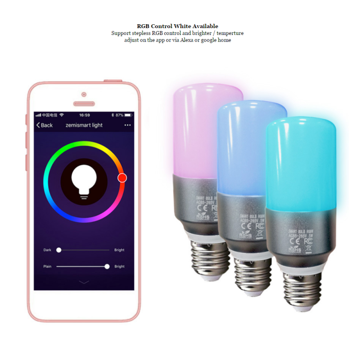 EUSmart Smart WiFi LED Lamp WL05_E27 — afbeelding 2
