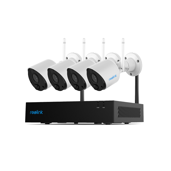 Reolink RLK4-211WB4-S, WiFi NVR Sicherheitssystem mit präziser Bewegungserkennung