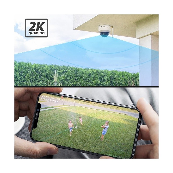 Foscam D4Z 4MP Dual-Band WiFi PTZ camera white — image 4