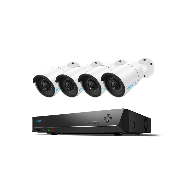 Reolink RLK8-410B4-AI, 5MP PoE security set with AI person and vehicle detection