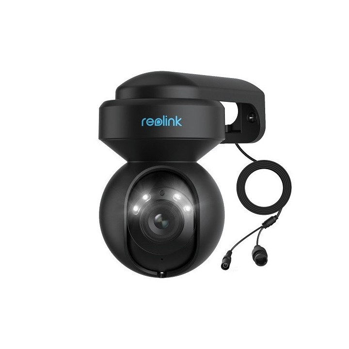 Reolink E1 Outdoor, caméra WiFi PTZ 5MP Dual-Band intelligente avec projecteurs (noir)