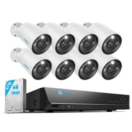 Reolink RLK16-1200B8-A 2.8MM, intelligentes 12MP PoE Überwachungssystem mit 24/7 Aufzeichnung