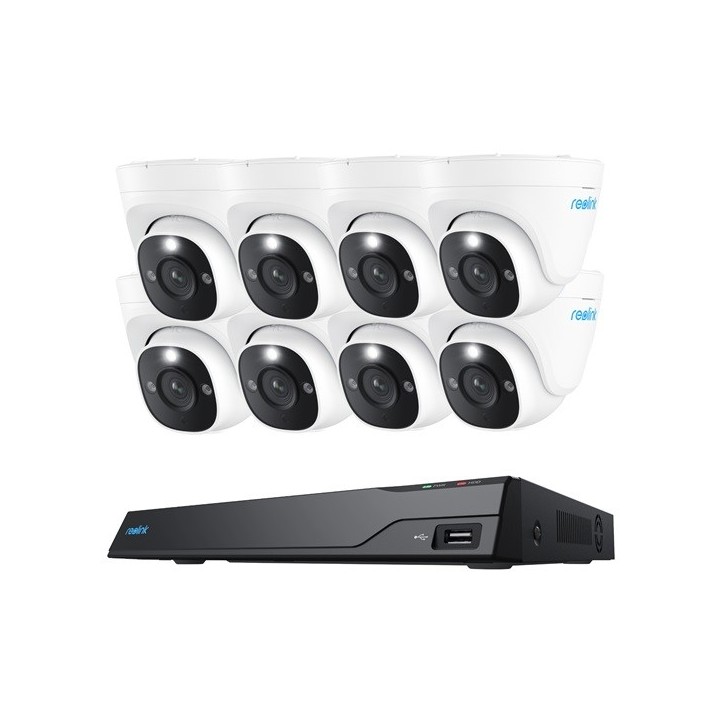 Reolink NVS16-8MD8, slimme 8 MP PoE beveiligingsset met persoons- en voertuigdetectie