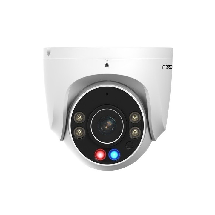 Foscam W5EP 5MP PoE Außen-IP-Kamera mit roten und blauen Alarmleuchten