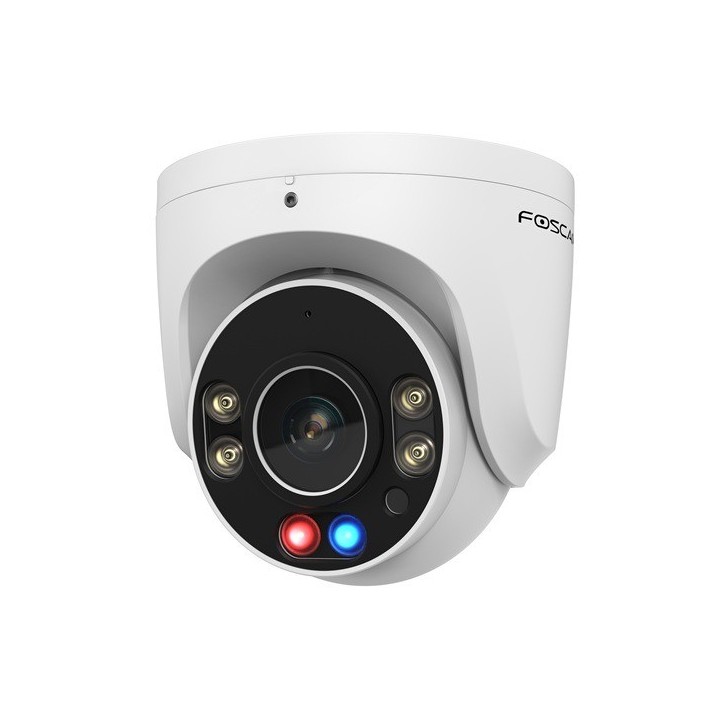 Caméra IP Foscam W5EP 5MP PoE extérieur avec voyants d'alarme rouge et bleu — image 5