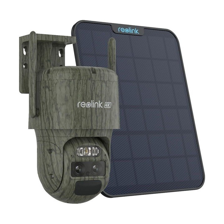 Reolink G770-C + Solar Kombinationsangebot, 4K/8MP Dual-lens 4G LTE Batteriekamera mit Solarpanel