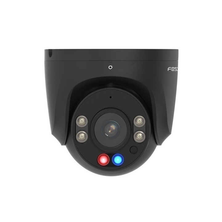 Caméra IP Foscam W5EP 5MP PoE extérieure avec feux d'alarme rouges et bleus