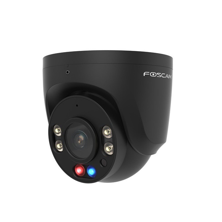 Caméra IP Foscam W5EP 5MP PoE extérieure avec feux d'alarme rouges et bleus — image 5