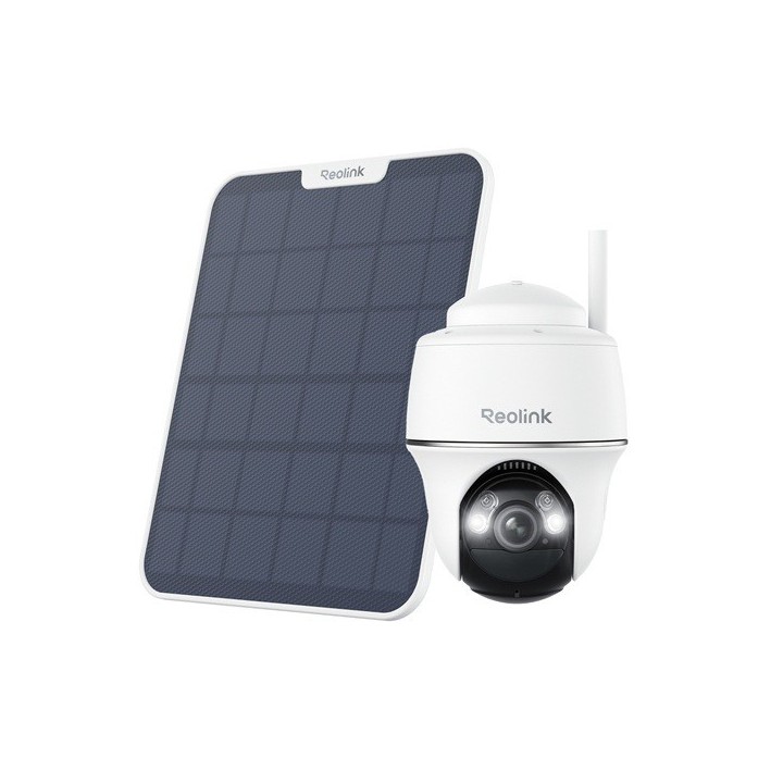 Reolink B430 plus Solar, 2K+/5MP Dual-Band WiFi PT beveiligingscamera met zonnepaneel, pakketdeal