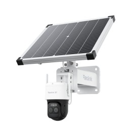 Reolink G790-W + Panneau solaire, caméra PTZ 4G à batterie double objectif 2K avec panneau solaire 30W